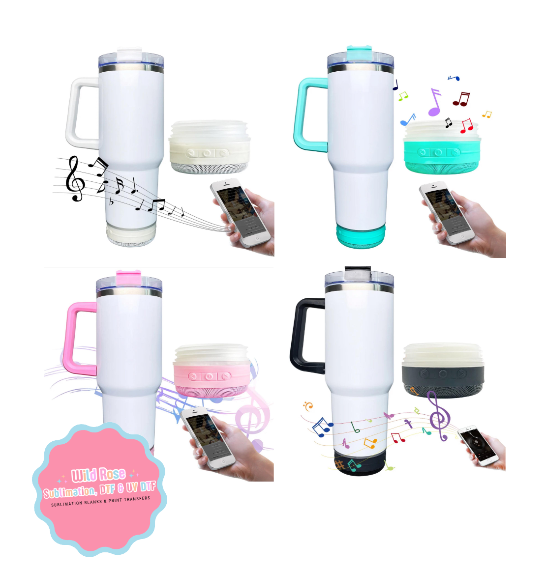 40oz Bluetooth Sublimation Tumblers