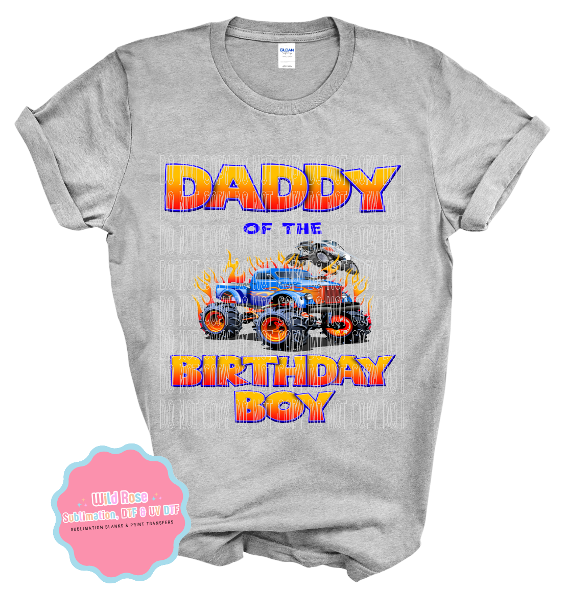 Birthday Boy-Monster Truck-Daddy