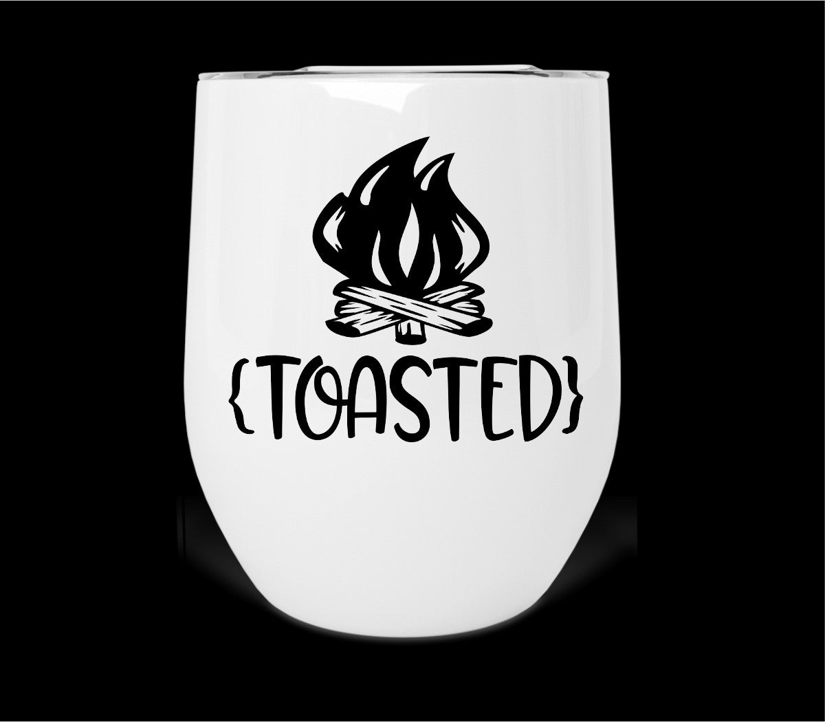 Toasted Wine Tumbler Print Transfer