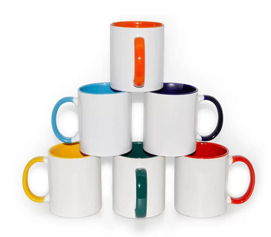 11oz Two Tone Colored Mugs-Case of 36