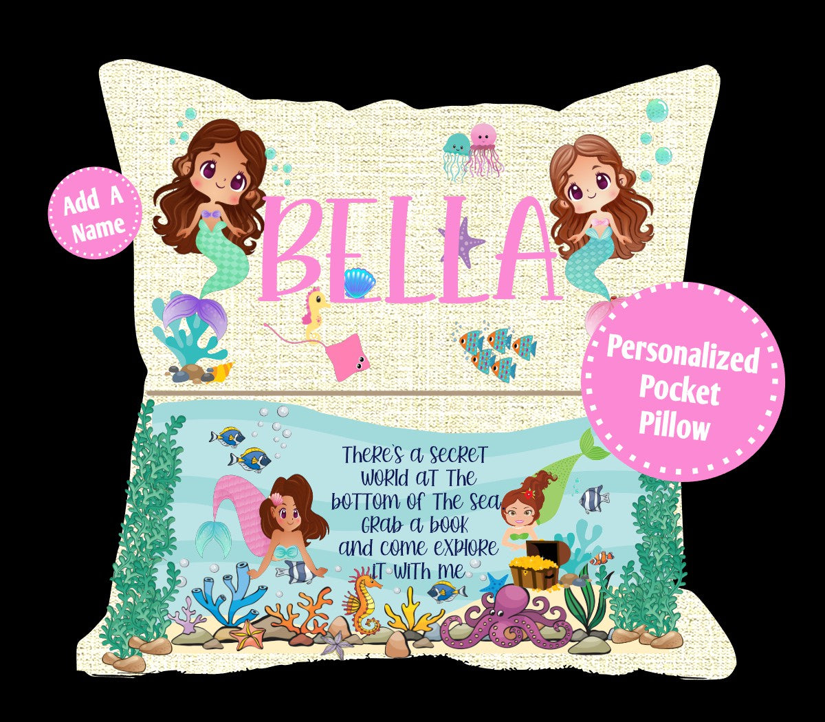 Under The Sea-Pocket Pillow Digital Designs